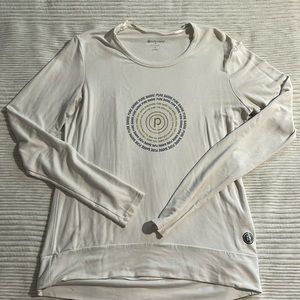 Pure Barre White Long Sleeve Top-Size M